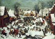 BRUEGEL, Pieter the Elder The Slaughter of the Innocents painting